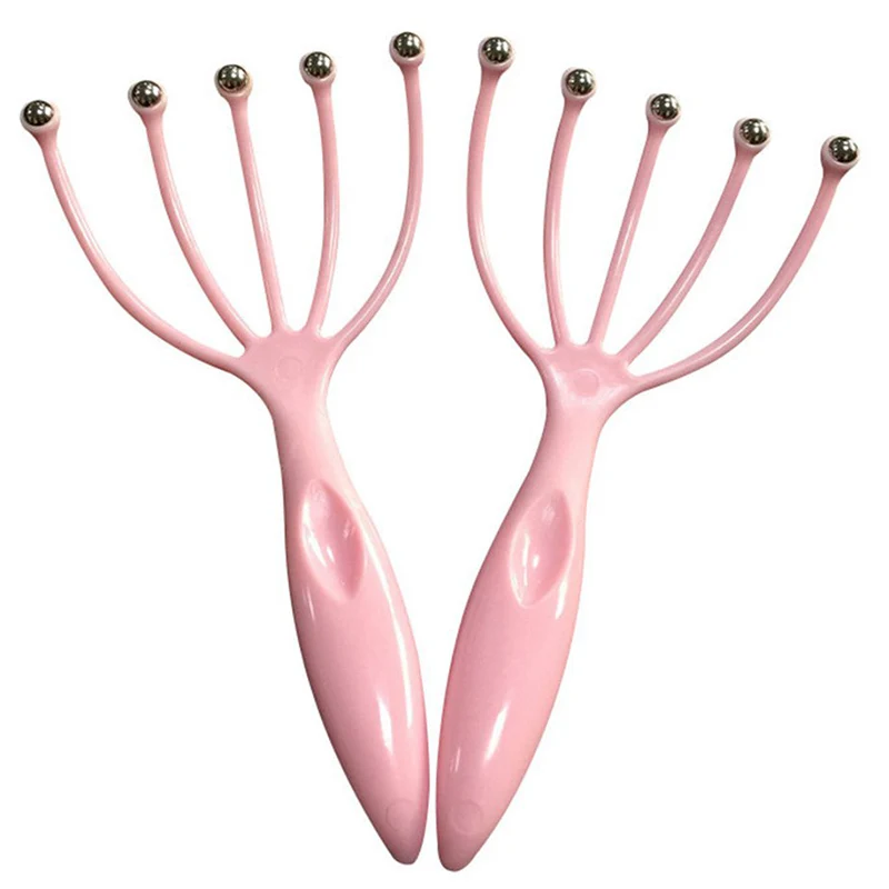 

Best Selling Head Massager Five Finger Ball Plastic Scalp Massager Relieve Pressure Itch Massager for Head Rake Head Skin