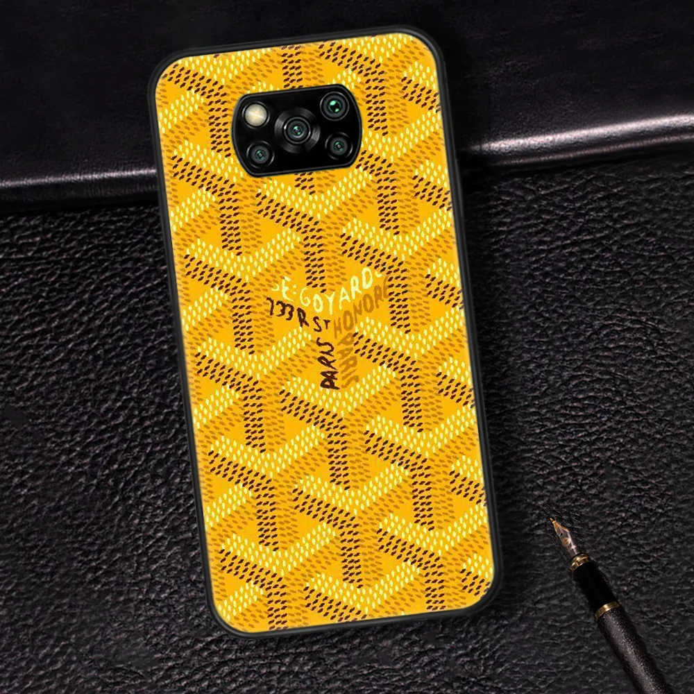 

Luxury Brand Goyade Phone Case Cover Hull For Xiaomi Mi A2 A3 8 9 SE 9T 10 10T Lite Pro Ultra Poco X3 black Coque Pretty Prime