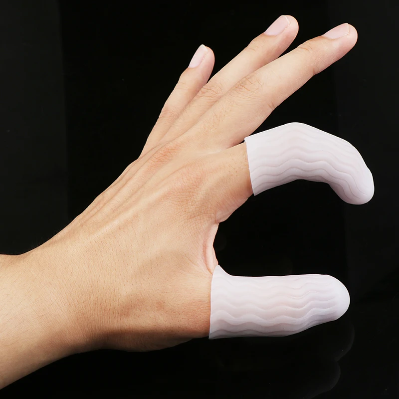 

1 Pair Of Silicone Finger Protectors For Anti-wear And Anti-finger Cots