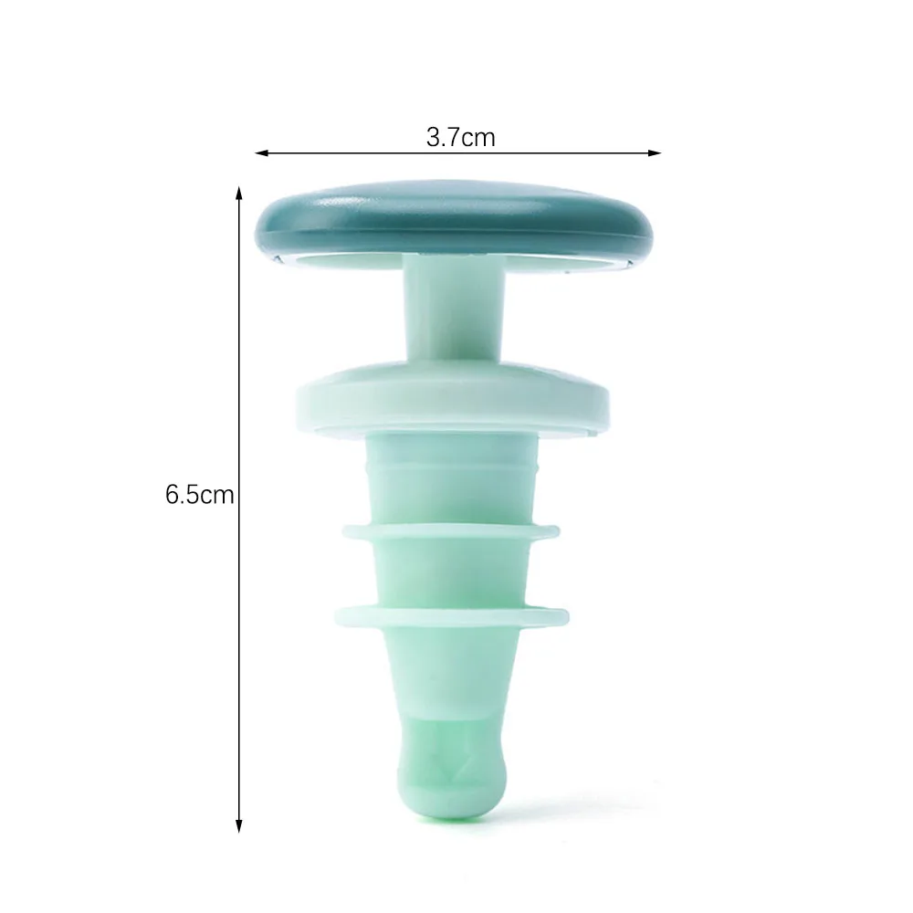 

Conical Spiral Wine Stopper Silicone Cork Plug Cover Creative Design Beverage Bottle Caps Bar Accessory Household