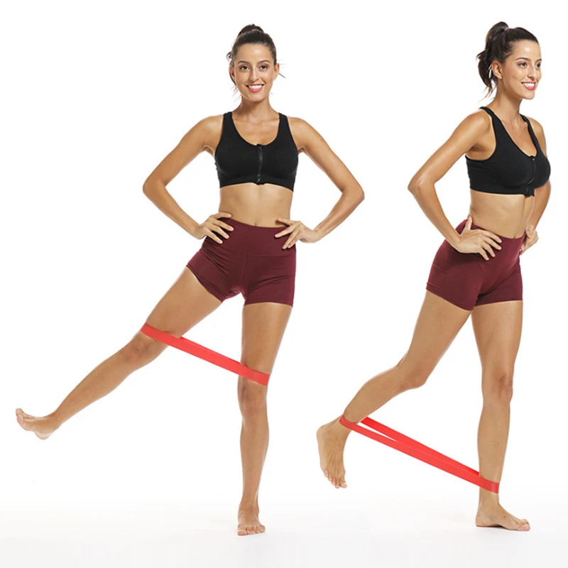5 видов цветов резиновые резинки для йоги тренировок в помещении фитнеса