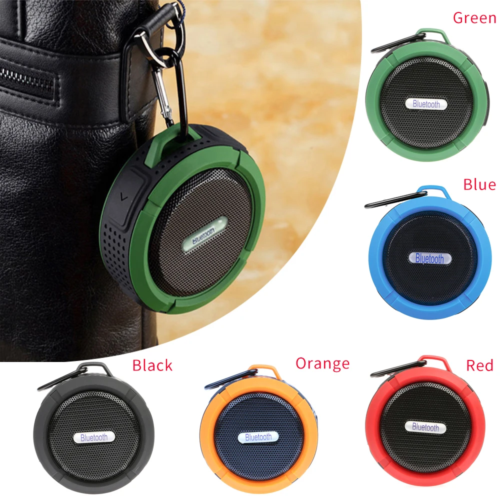 Беспроводной портативный водонепроницаемый Bluetooth динамик Mini C6 + микрофон на