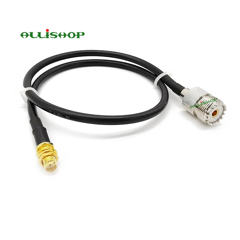 Гнездо SMA в гнездо UHF разъем SO239 RF LMR200 портативный радиоантенный кабель для Yaesu Kenwood