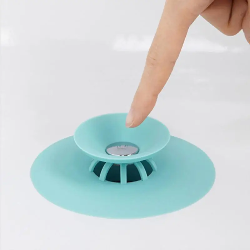 1Pc Rubber Sink Floor Drain Plug Bathroom Laundry Water Stopper Tool Press Type Kitchen Deodorant Bath Strainers | Дом и сад
