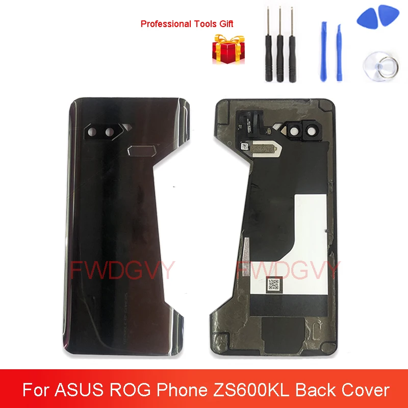 

Новая задняя Батарея Крышка для ASUS ROG Phone ZS600KL Z01QD задняя дверь Корпус чехол с Камера объектив для Asus ZS600KL Чехлы для задней панели