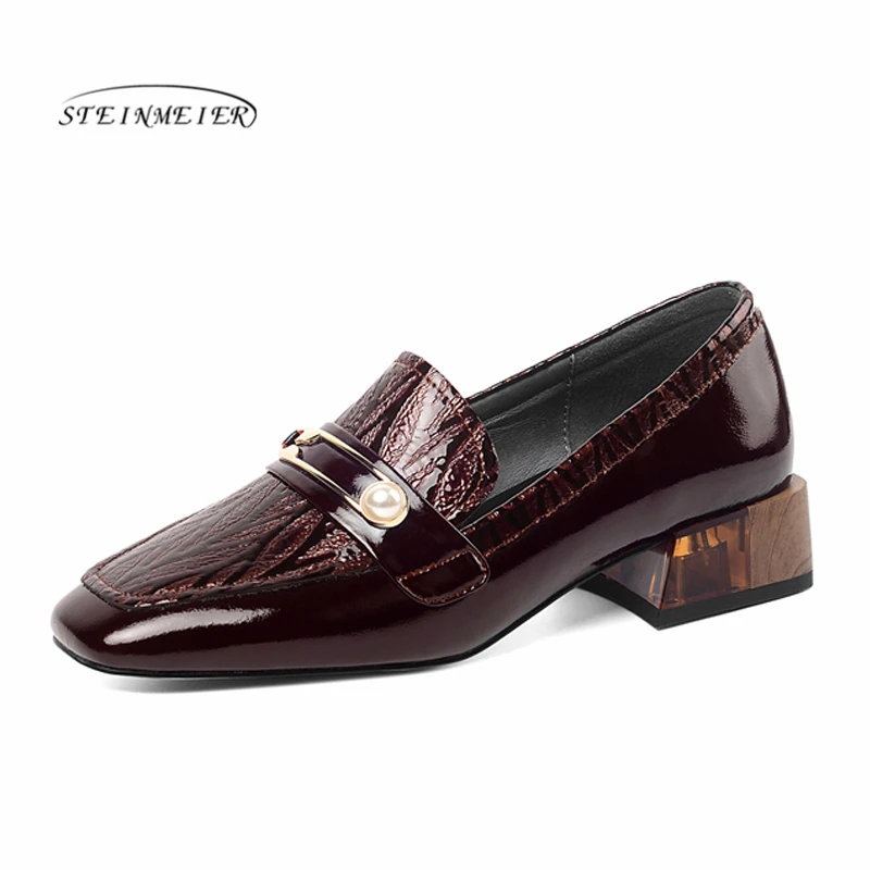 Женские туфли оксфорды на плоской подошве Модная женская обувь из натуральной