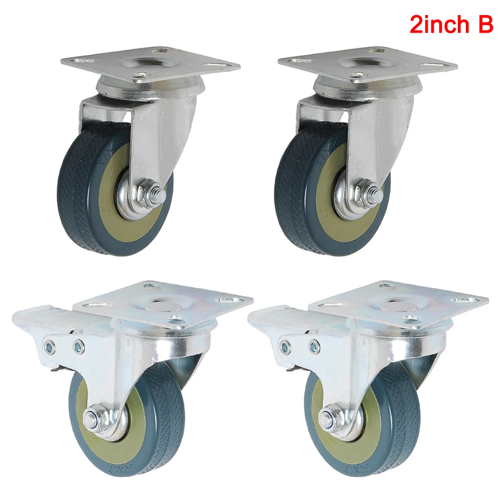 Ролики Из ПВХ 4 шт. ролики сверхмощные 2/3 дюймовые пневматические колесики без