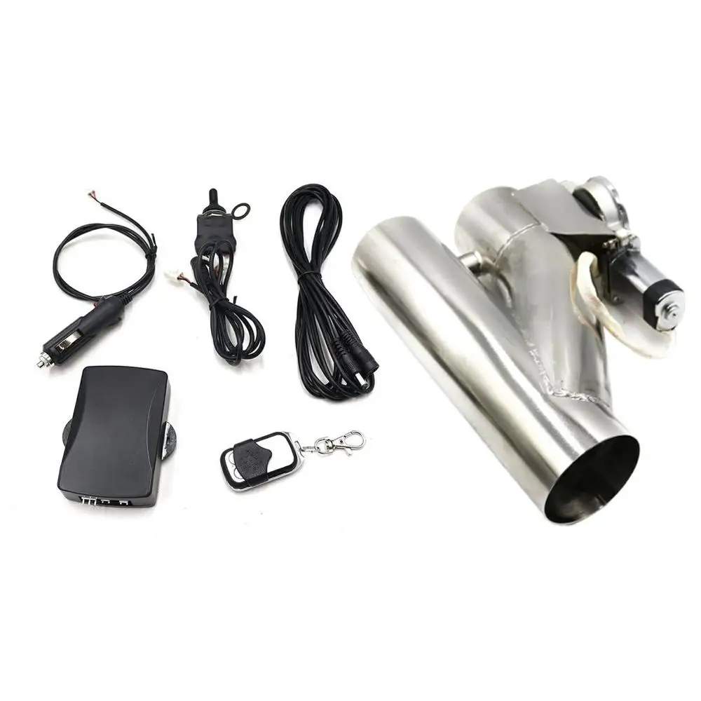 

Single Opening Integrated Y-type Exhaust Valve Electric Exhaust Downpipe Electronic Stop Valve Remote Control