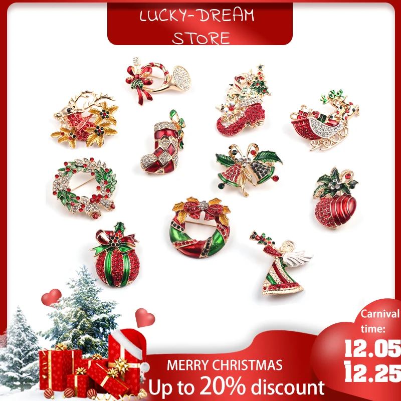 Новогодние и рождественские броши значок на праздник зимы булавка снеговик