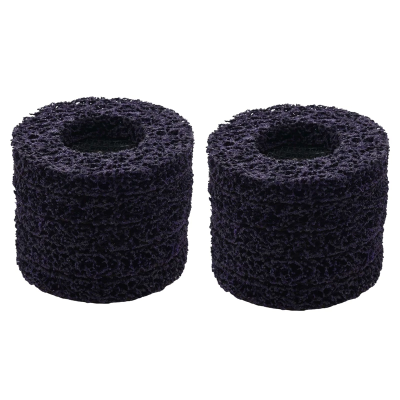 

10Pcs Durable Poly Strip Disc Wheel 100X16mm Wood Metal Paint Rust Removal Clean Abrasive Tools For Angle Grinder
