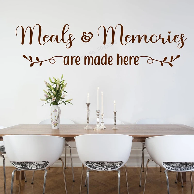 Картинка с изображением приема пищи и воспоминаний Настенный декор для кухни