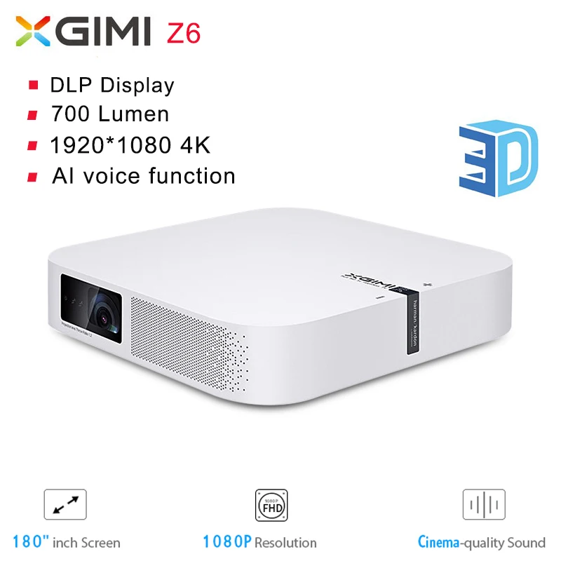 XGIMI Z6 700 Ansi люмен проектор DLP домашний кинотеатр 2 ГБ + 8 Гб 4K 1080P Full FHD Поддержка 3D WiFi