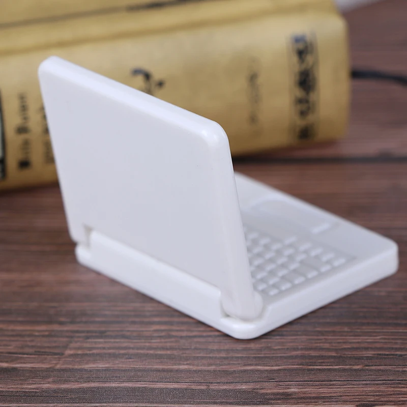 

Random Color Creative gift Dollhouse Miniature Modern Computer Furniture For Children Toy Furniture for Dolls laptop computer