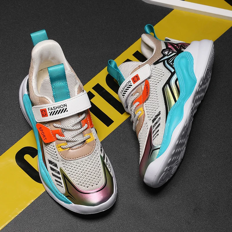 

2021 children's shoes four seasons new mesh children's leisure campus student trend youth outdoor sports running shoes