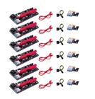 6 шт. новые VER009 USB 3,0 PCI-E VER 009S Экспресс 1X 4x 8x 16x удлинитель адаптер SATA 15pin до 6 pin Мощность кабель