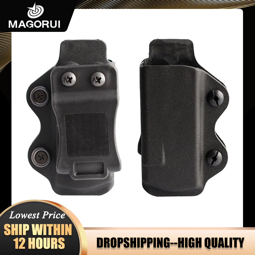 MAGORUI 1 шт. IWB/OWB чехол для пистолета один журнал Mag Glock 17 19 26/23/27/31/32/33 | Спорт и