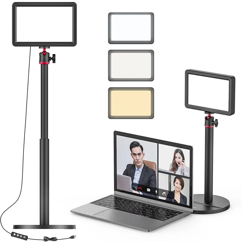 

VIJIM K5 Desktop Live Stream Light LED Video Light Panel With Extendable Light Stand 3200k-6500k Photography Studio Lamp