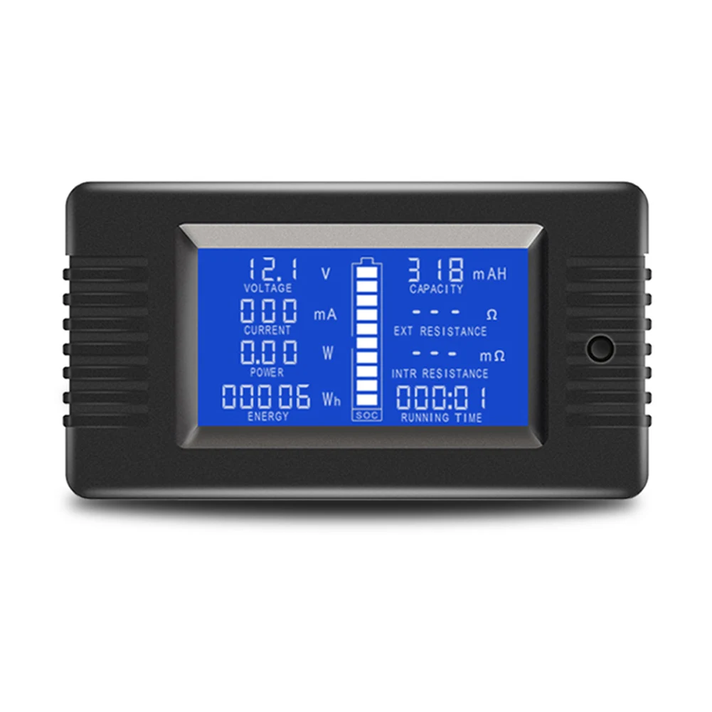 Цифровой тестовый инструмент для батареи амперметр вольтметр напряжение
