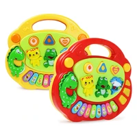 2 types kids baby musical farm piano instrument toy animal sound soft light 8 notes piano keyboard educational toys for children