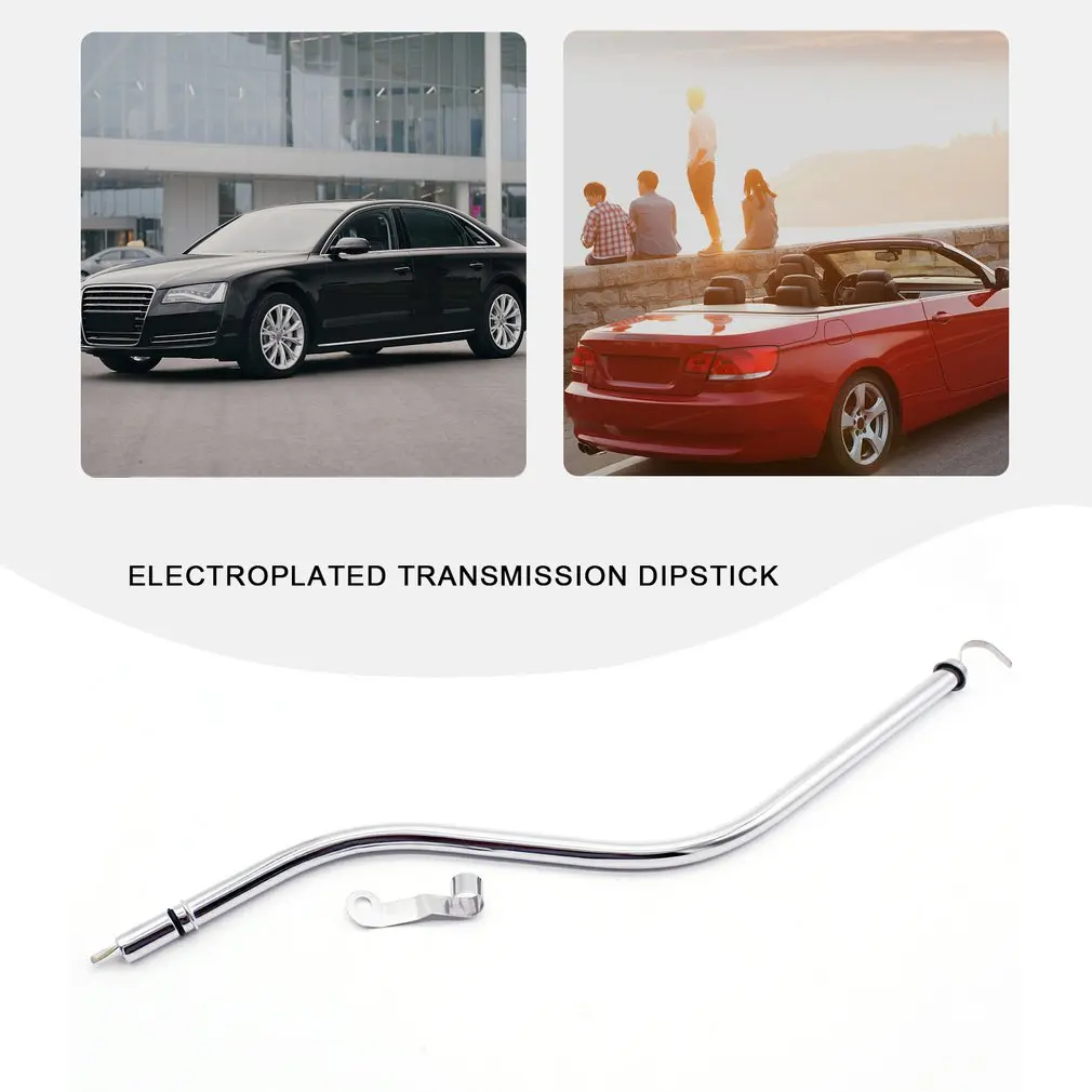 

Electroplating Oil Dipstick TH350 Plating Transmission Dipstick Replacement Part Chrome Steel Dipstick Transmission Tube
