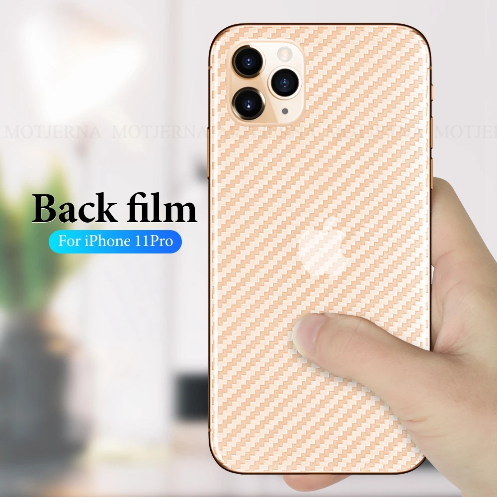 Задняя пленка из углеродного волокна для iphone 11 pro max XR X XS, защита экрана против отпечатков пальцев, задняя пленка для iphone 11 pro 7 8 6 6S Plus