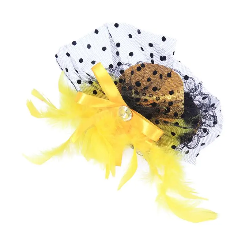 Женские головные уборы с перьями и зажимами вечерние для маскарада