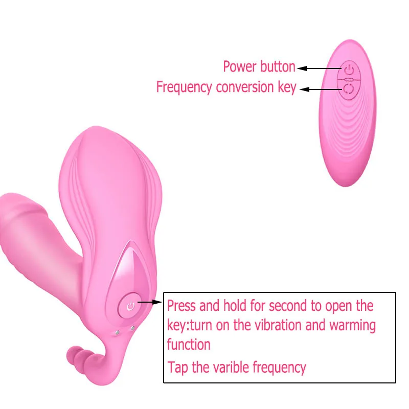 Фаллоимитатор для страпона с нагревом бабочки вибратор пениса Стимулятор точки G