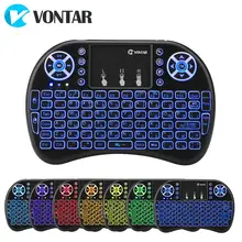 VONTAR i8 Wireless Keyboard Russian English Hebrew Version i8+ 2.4GHz  Air Mouse Touchpad Handheld for Android TV BOX  Mini PC