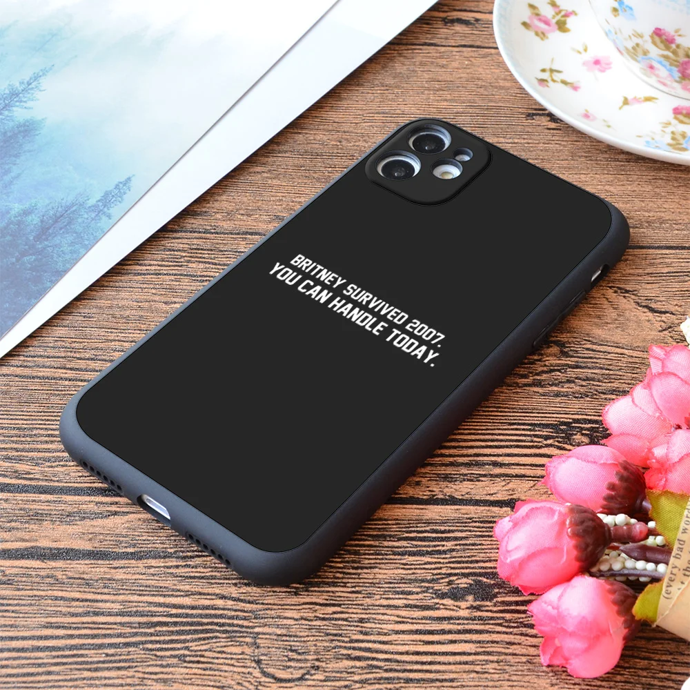 For iPhone Britney Survived 2007 Print Soft Matt Apple iPhone Case