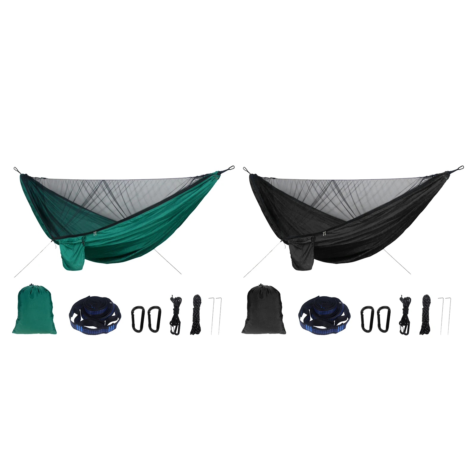 

Camping Hammock with Net Nylon Travel 660lbs Hanging Bed Hammocks Sleeping Bed for Hiking Travel Beach Outdoors