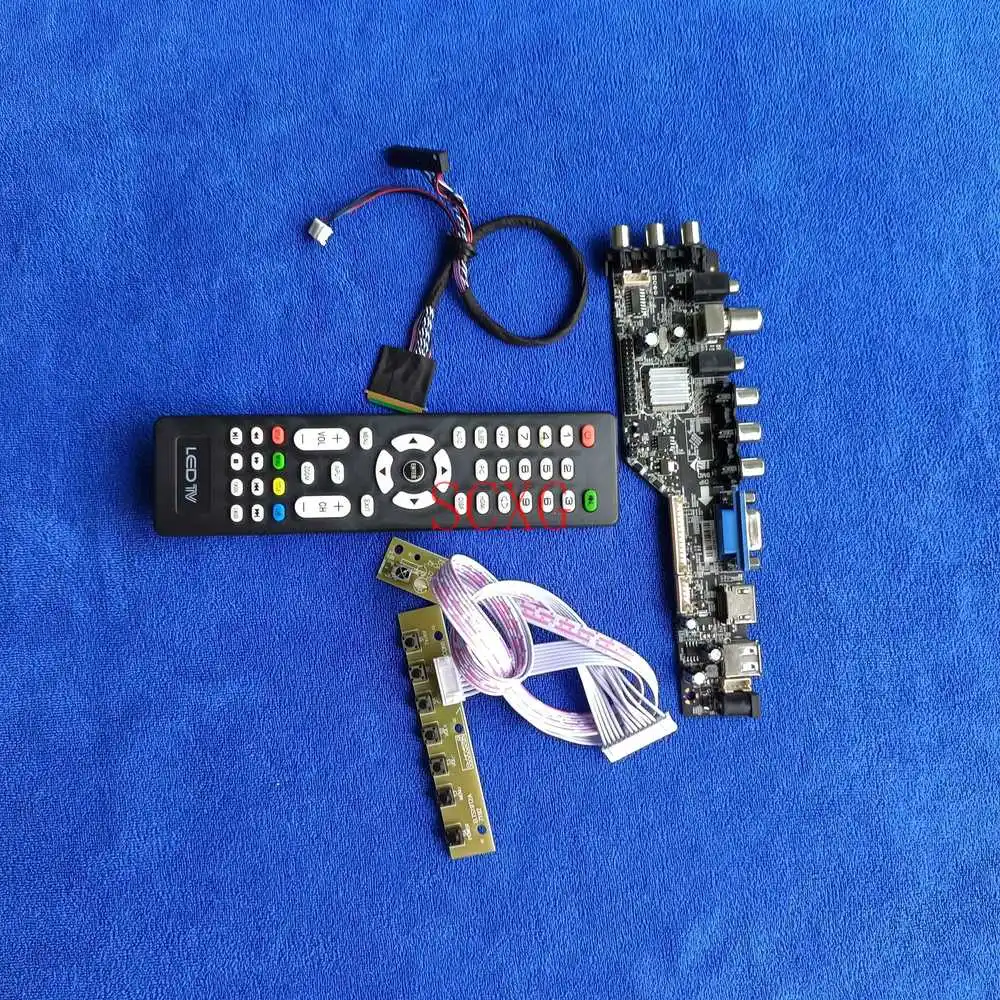 

Kit Signal digital For B101AW02/B101AW03/B101AW06 LED LCD 1024*600 Matrix drive board LVDS 40 Pin VGA USB AV DVB HDMI-compatible