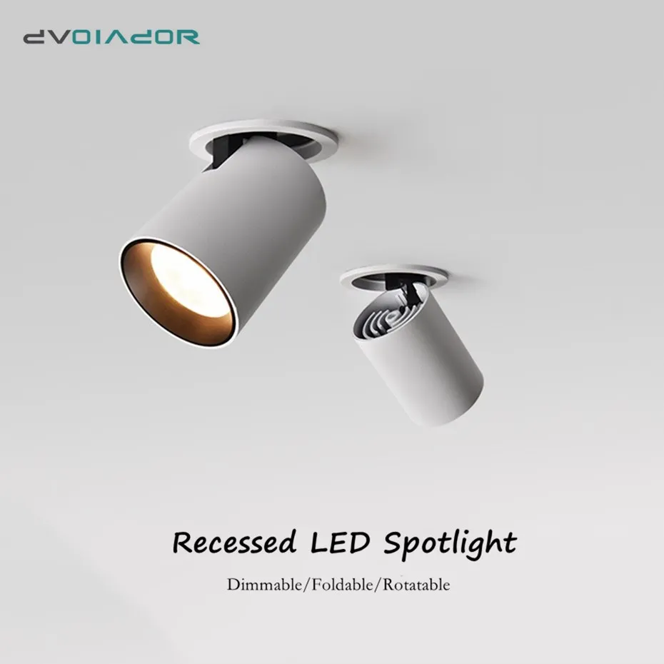 7 Вт 12 затемняемый Встраиваемый светодиодный потолочный светильник для