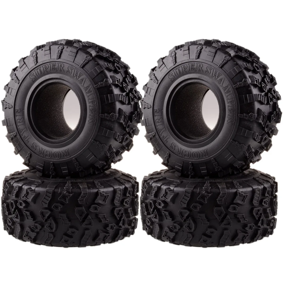 

2.2" Super Swamper Rocks 132mm Tyre Tires For RC 1/10 Climbing Rock Crawler 1:10 RR10 Wraith TRX-4 TRX4 KM2 YETI