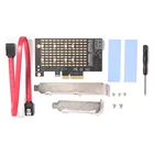 Адаптер PCIE к M2M.2, адаптер NVME M2 NGFF SSD к SATA PCI-E X4 M Key + B Key, адаптер для карты расширения, компьютерные аксессуары