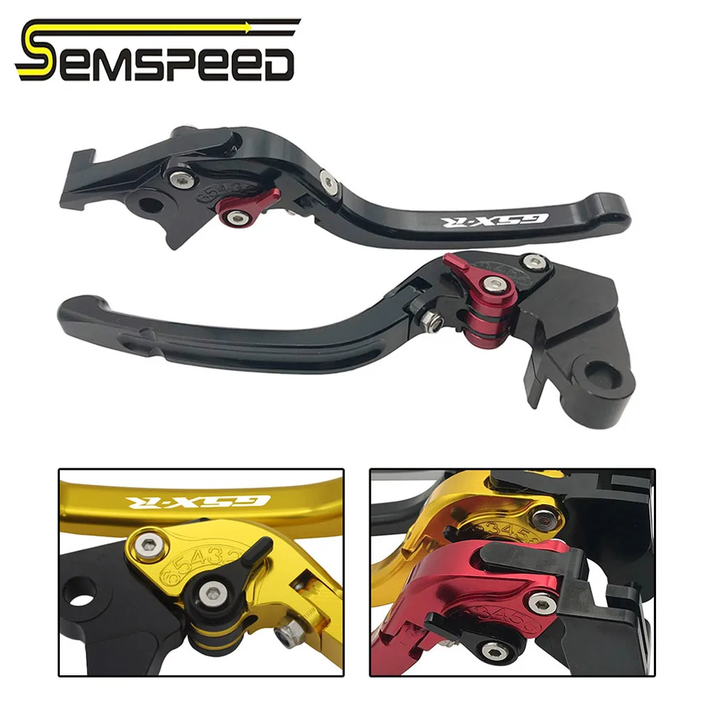SEMSPEED GSXR логотип Мотоцикл CNC левый и правый складные сцепные рычаги для Suzuki GSXR1000 2007