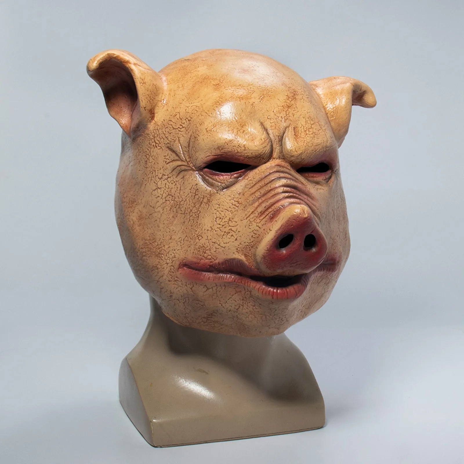 Halloween Scary Masks Novelty Pig Head Horror With Hair Caveira Cosplay Costume Realistic Latex Festival Supplies Mask | Дом и сад
