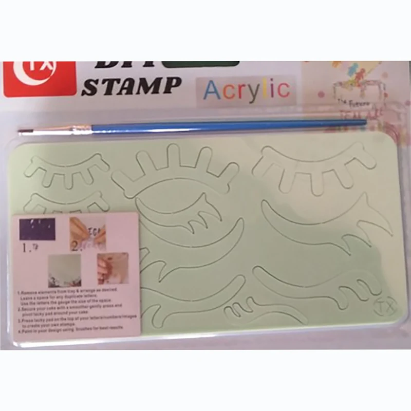 1PC Embossed Mold DIY Unicorn Eyelish Alphabet Number Cake Cookie Molds Fondant Decoration Baking Tools | Дом и сад