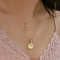 exquisite jewelry rose flower multilayer clavicle necklace for women gift