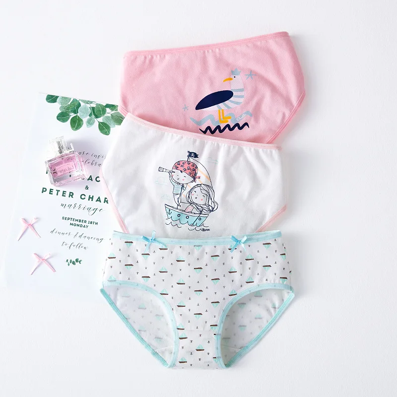 Hot Sale Cotton Kitty Minnie Baby Kids Underwear 3pcs/lot Girl Panties Shorts For Nurseries Children Briefs 5-13Y | Детская одежда и