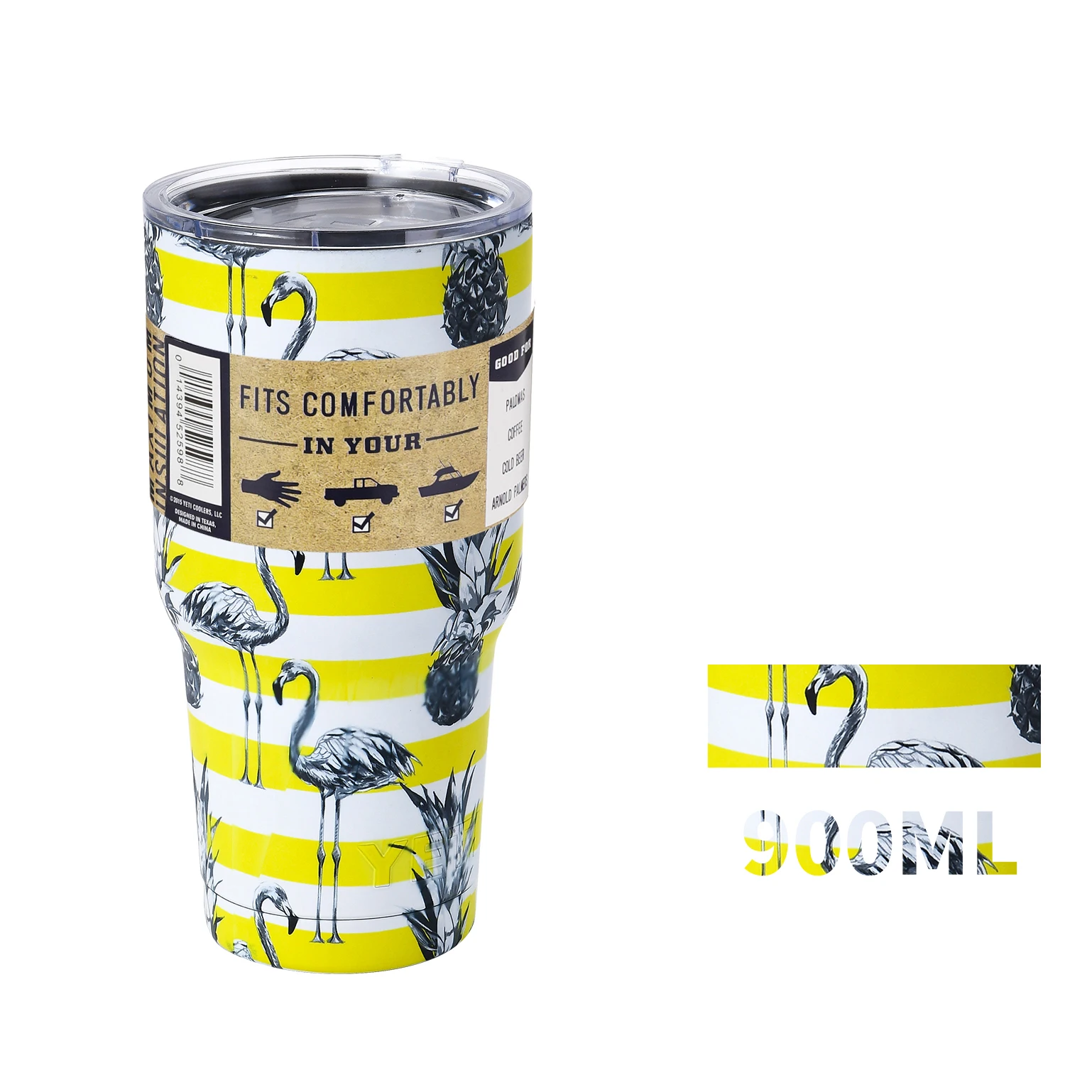 

30 oz Vacuum Flask Stainless Steel Water Bottle Cup Portable Car Cup 900ml Large Capacity Doublelayer Insulated Thermo