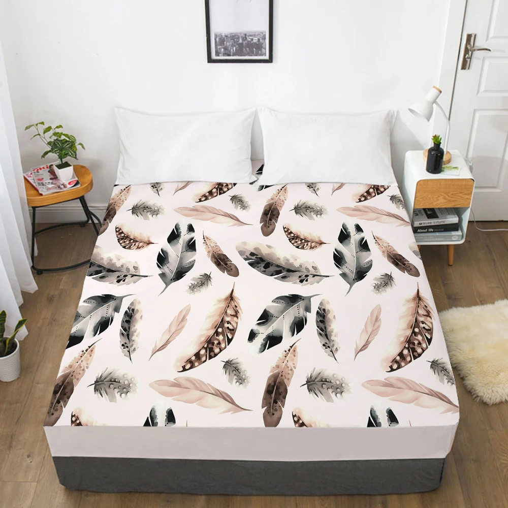 1 шт. простыни наматрасник с Эластичная лента 3D постельное белье 180x200 200x220