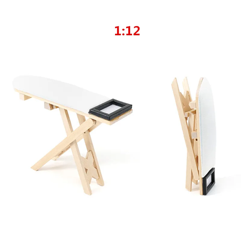 

1:12 Dollhouse Mini Ironing Board Model Furniture Decor for Gifts