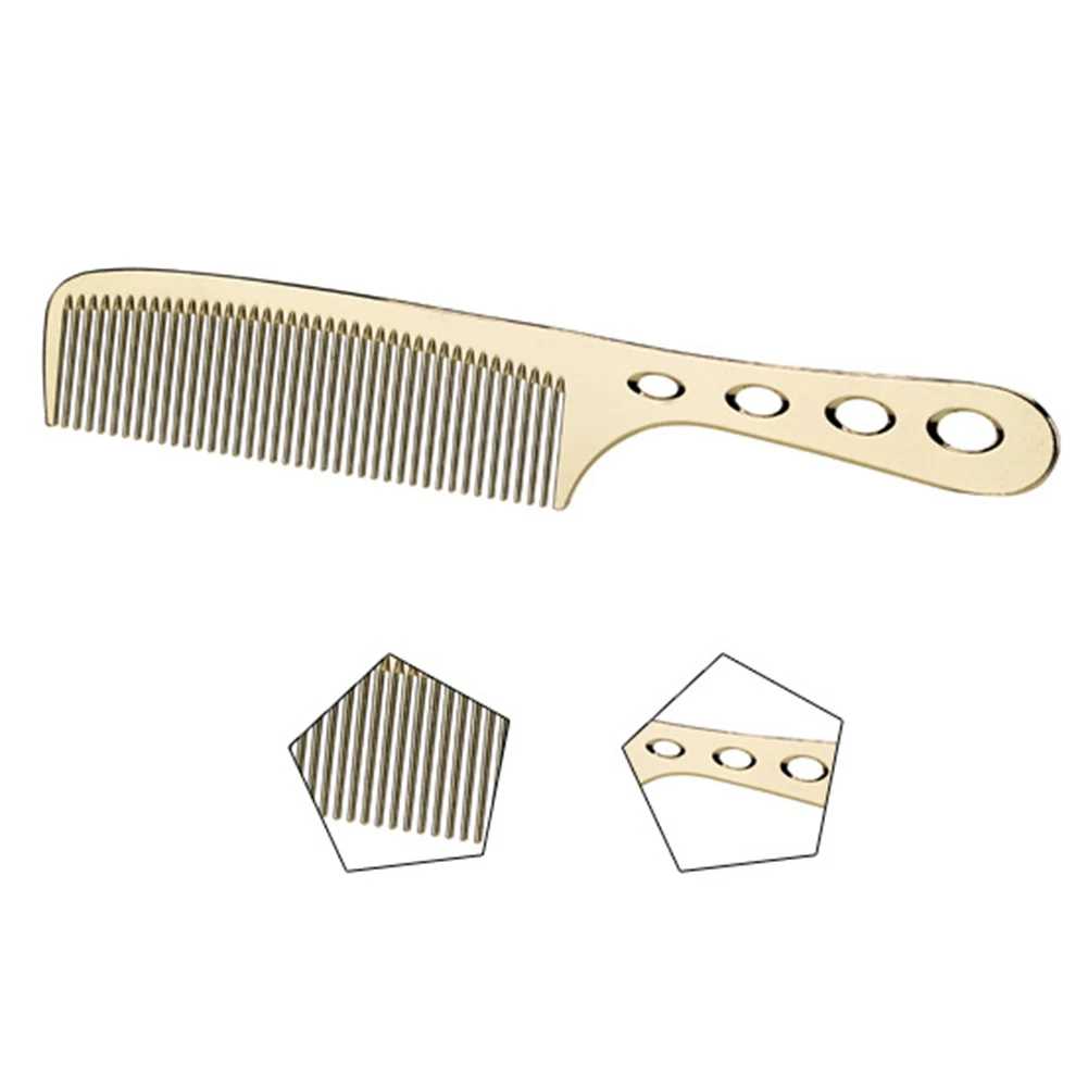 2 шт. профессиональная стальная Антистатическая парикмахерская расческа для
