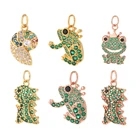 Изящные Подвески для изготовления ювелирных изделий, дизайнерские изящные украшения для самостоятельного изготовления сережек, ожерелий, браслетов, шарма из меди, принца и лягушки, золото