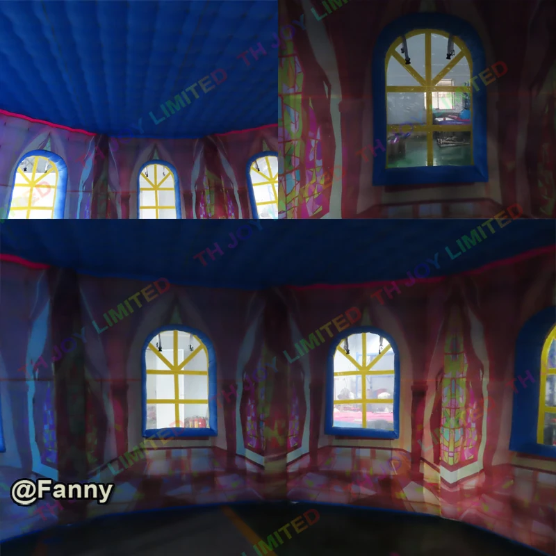 Надувной дворцовый домик палатка новый дизайн Надувная церковь 6x5 м | Игрушки и