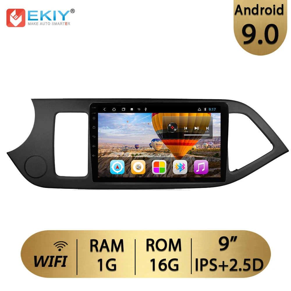 1G 16G WIFI EKIY " ips Android 9,0 автомобильный радио мультимедиа для KIA PICANTO Morning 2011 2012 2013 gps навигация Navi плеер Авто Стерео - Цвет: 1G 16G WIFI