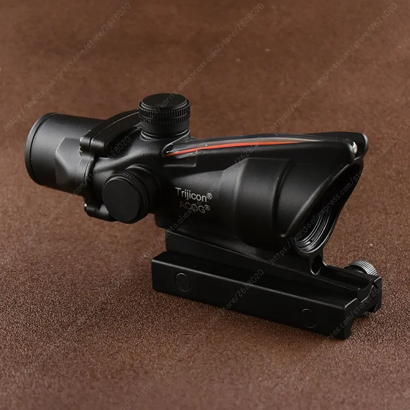 Тактический trijicon в стиле ACOG 4x32 зеленая ткань прицел для Пикатинни Крепление