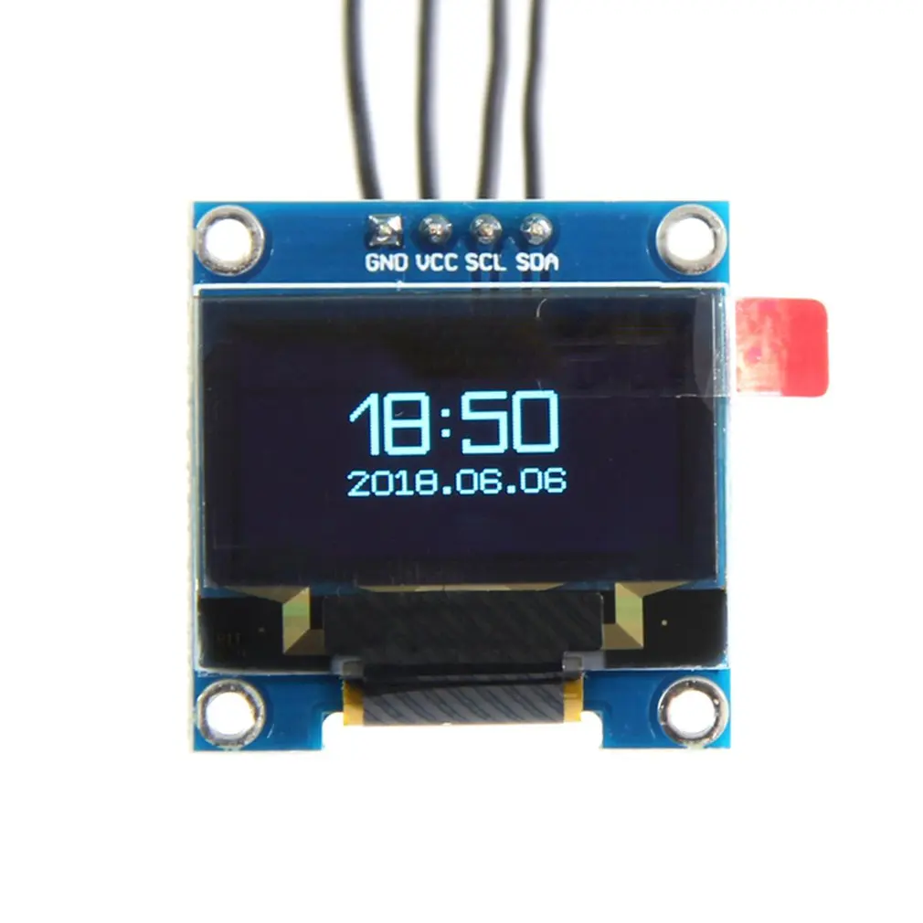 Модуль цветного ЖК дисплея с разрешением 0 96*64 128 дюймов OLED IIC GND большим углом