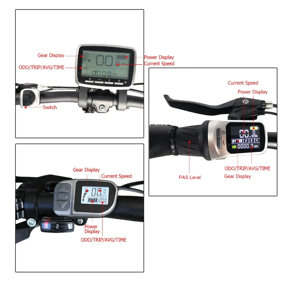 Tangsheng TSDZ 2 48V 500W вращающий момент Сенсор VLCD5 VLCD6 XH18 Дисплей Средний привод центрального моторного, фара для электровелосипеда в Электрический велосипед Conversion kit