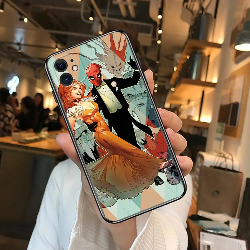 Чехлы для телефонов с героями Marvel Дэдпул iphone 11 Pro Max Чехол 12 8 PLUS 7 6S XR X XS mini Женские